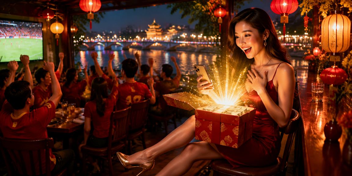 Người dùng Việt Nam chơi casino trực tuyến trên điện thoại trong không khí lễ hội Tết tại Huế