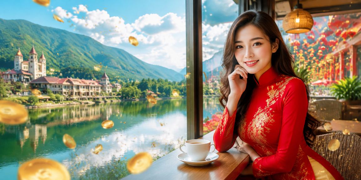 Phụ nữ Sapa mặc áo dài kiểm tra xổ số và cược trực tuyến trên điện thoại